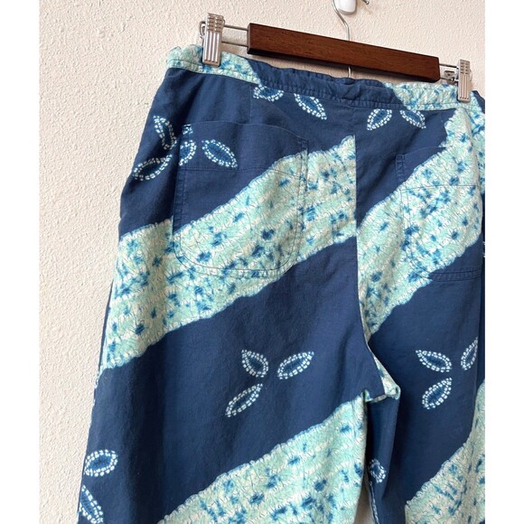 Vintage RALPH Ralph Lauren Shibori Tie Dye Cotton Capri Pants Medium 90s Y2K - Picture 6 of 9